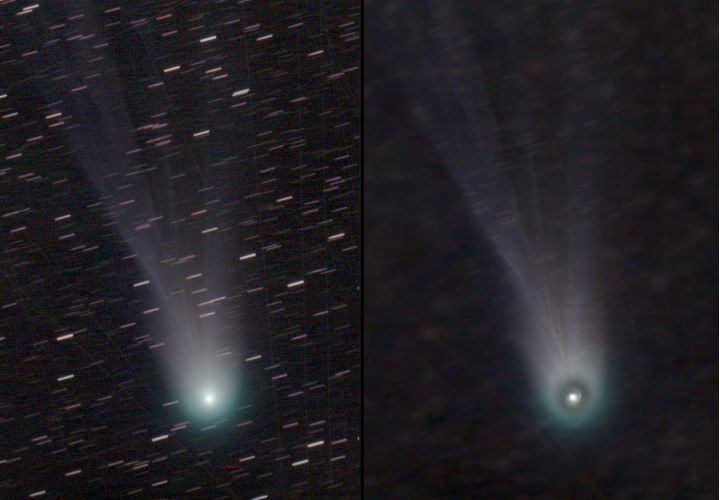 Komet 12P am 8.3.2024 mit Kontrastverstärkung der Koma